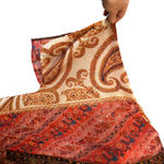 Entro Kimono Shawl Cover Up Tassel Wide Sleeves Sz Med Boho Women's Open Type Photo 5