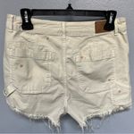 American Eagle  90’s Highest‎ Rise Boyfriend Cut Off Shorts Floral Embroidered Photo 1