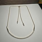 Kendra Scott  Scottie CZ Cubic Zirconia Necklace Adjustable Length Curved Bar Photo 0