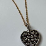Brighton  Elegant Gold & Silver Heart Pendant 2024 Necklace Chain w/ Rainbow Bag Photo 0