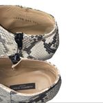 Alberto Zago Women’s Size 36.5 6 Black White Python Snakeskin Ankle Boots Photo 8