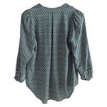 Madewell Silk size S Memory Blouse in a green and blue "Bandana Floral" print Photo 3