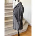 Vintage Ann May Black & White Micro Dot Silk Skirt Short Top Set Old Money Photo 7