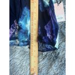 Juicy Couture Size X-Large Blue Floral Watercolor Peplum Blouse Shirt Women's. Photo 5