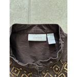 Chico's Top Womens 2 Large Chocolate Brown Tunic Gold Beaded Peasant Boho Desert Photo 6
