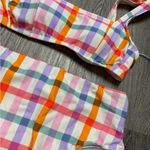 Kona Sol  Plaid Bikini Set Photo 2