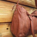 NWT American Leather Company Soft Leather Satchel Tote Shoulder Bag Brown Photo 4
