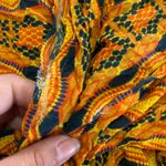 Kahindo Jumpsuit Womens Small Yellow Printed Kano V Neck Flowy Sleeveless Photo 9