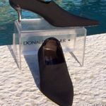 Donald Pliner Leather Shoe Pump Bootie Crepe Elastic Stretch $340 NWT Metal Heel Black Size 6 Photo 11