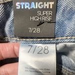 Simple Society AUTHENTIC SUPER HIGH RISE STRAIGHT jeans 7/28 Super Soft NWT Photo 5
