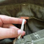 Free People  Splendor the Grass Army Green Belted Paper Bag Waist Skirt Sz 2 Photo 6