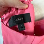 J.Crew  Drapery Spaghetti-Strap Dress Size 4 Bright Pink G2885 Ruffle Feminine Photo 5