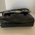 Antonio Melani  Black Leather Messenger Handbag crossbody purse Photo 4