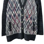 Free People We The Free Argyle Cardigan Sweater Size L Wool Blend Indie Sleaze Photo 11