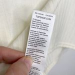 Topshop NWT Cream Ivory Ribbed Cropped Tank Top Photo 10