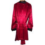 Frederick's of Hollywood Frederick's of Hollywood Satin Barkberry and Black Aspen Mae Belted Robe 1X NWT Photo 1