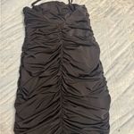 Tiger Mist Black Ruched Mini Dress Photo 1