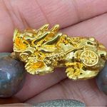 Handmade Natural Agate Multicolored Stone Pi Xiu Fengshui Lucky Stretch Bracelet Photo 4