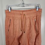 Athleta  Women's Peach Cabo Linen Jogger Orange Pants Size 6 Photo 3