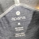 Apana Medium Pullover Gray Top Thumb Holes Quarter Zip Long Sleeve Athletic 593 Photo 7