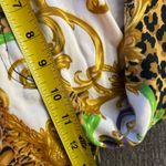 August Silk  Yellow and Black Patterned Blouse w/ Matching Capri Pants | Sz S Photo 9