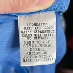 Entro NEW‼️  Lace-Backed Blue‎ & White Boho Maxi Dress, LARGE Photo 7