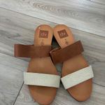 DV by Dolce Vita Womens Slides Sandals Tan White Cork Wedge Comfort Size 8 Brown Photo 1