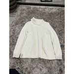 Talbots ‎ Sweater Womens Petite Cream  Cable Knit Pullover Knit Ladies Photo 2