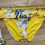 La Blanca NWT  3 piece‎ yellow floral halter tankini swimsuit skirt and bottom 16 Photo 2