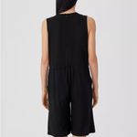 Eileen Fisher Eileen‎ Fisher Fine Jersey Sleeveless Elastic Waist Short Jumpsuit Romper 1X NEW Photo 1