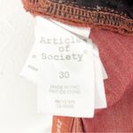 Articles of Society  Sarah Burnt Orange Release Frayed Hem Skinny Jeans, Size 30 Photo 2