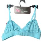No Boundaries NWT  Freecut Ruffle Bralette Turquoise Small Photo 1
