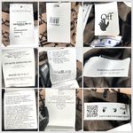 Off-White Monogram Split Hem Leggings Brown Black IT 40 US 6 NWT Photo 6