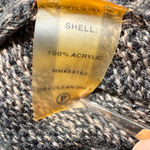 Calvin Klein Brown & Black Sweater Dress Cowl Neck Knee Length Cottagecore Boho Size L Photo 9