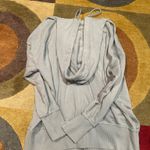 Aerie Zip Up Hoodie Oversized Sweatshirt Dusky Blue Size Medium Photo 2