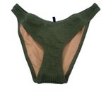 J.Crew New Green Textured Cheeky Bikini Swim Bathing Suit Bottom Women's Medium Photo 2