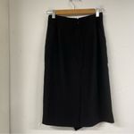J.Crew  Black Ruffled Front Pencil Mini Skirt Womens 0 Preppy Fall Career Office Photo 2