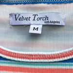Velvet Torch NWT LA Striped Long Sleeve Dress M Photo 2