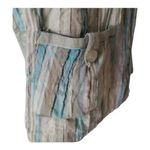 Christopher & Banks  Stretch Multicolor Wrinkle Jacket Blazer Size L 3/4-Sleeve Photo 8