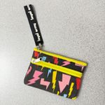 Vtg Loyal Army Zip Pouch Card Case Wallet Lightning Bolt Black Multi Photo 1