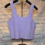 Lilac Ribbed Tank Top Purple Size XL Photo 1