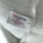 Flirtitude Active Off White French Terry Tunic Hoodie Sweatshirt Womens M L Photo 9