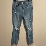 BLANK NYC The Lafayette Jeans High Rise Wide Flare Straight Distressed- Size 27 Photo 2
