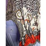 Tempo Paris  Women's Brown Animal Print Jacket L Photo 3