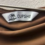 Cupshe Chocolate Brown Cut Out Maxi Dress L Photo 11