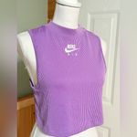 Nike Women's Sportswear Collection Essentials Mock Slim Fit Tank M Purple NWT Photo 2