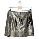 Free People NWT  Skinny Camo Reversible Sequin Lined Mini Skirt Photo 11