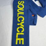 Aviator Nation x SoulCycle cropped crew sweatshirt Medium Blue smiley graphic Photo 8