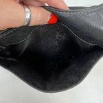 Fossil  Black Leather Crossbody Shoulder Bag Messenger Purse Adjustable Strap Photo 8