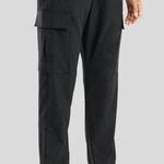 Stelle Women’s Tapered Hiking Cargo Jogger Pants in Black Size M Size M Photo 0